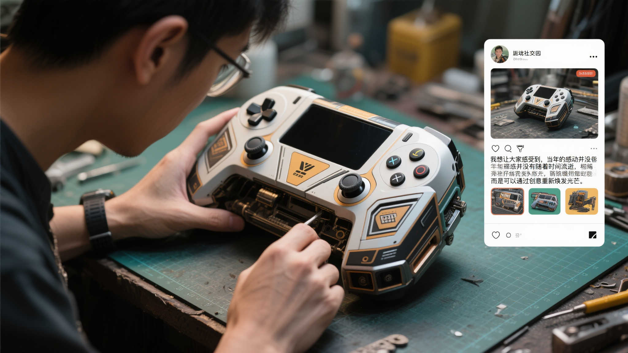 狂热玩家自制PS5致敬PS2:复古情怀与细节完美再现! 这位玩家在社交平台上分享了自己的改装过程